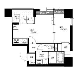 ラ・ヴィエルジュ白金【6階】の間取り