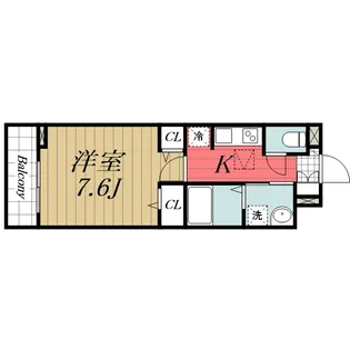 千葉県市原市五井【アパート】の間取り