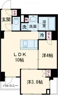 ルミーク千歳船橋【2階】の間取り