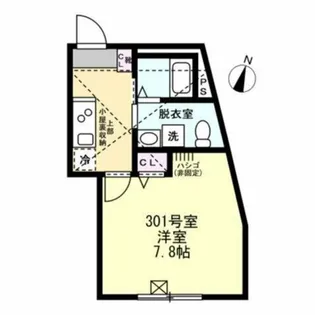 ベイルーム長津田【1階】の間取り
