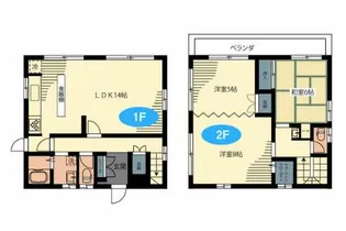 東京都世田谷区東玉川1【一戸建】の間取り