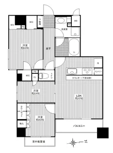 レジデンシャルステート南千住【7階】の間取り