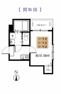 MELDIA梅田3丁目【2階】の間取り