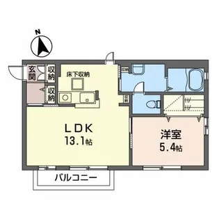 サンシャインSATO III【1階】の間取り