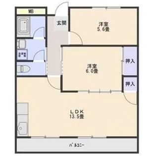 グリーンプラザ【2階】の間取り