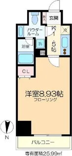 ウェンディ両国【3階】の間取り