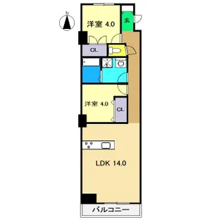 唐人荘【3階】の間取り