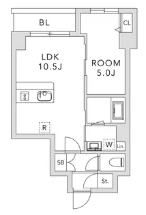 クレアーレ上目黒諏訪山【1階】の間取り