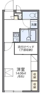 レオパレスグリーン【1階】の間取り
