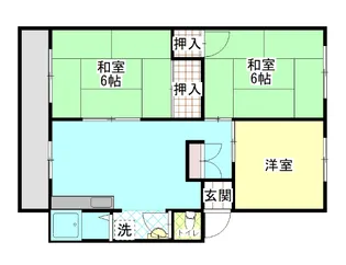 コーポ篠原【2階】の間取り