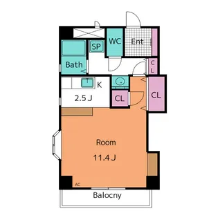 ラピュタ石神【2階】の間取り