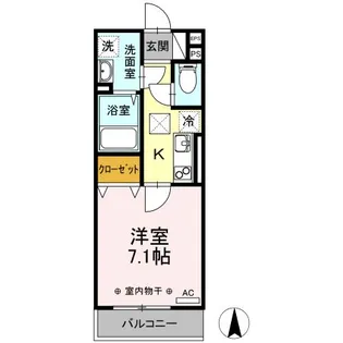 福島県相馬市石上字宝田【アパート】の間取り
