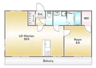 ウィンドベル ※2022年フルリノベ済【1階】の間取り