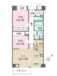 東京都文京区本駒込6【マンション】の間取り