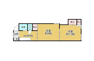 広洋第一コーポ【1階】の間取り