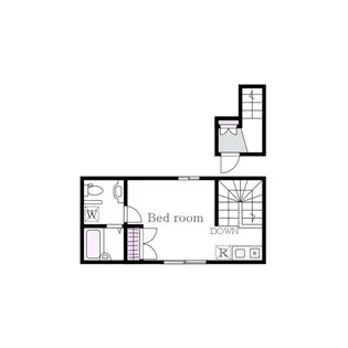パサージュ柿の木坂【2階】の間取り