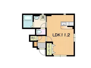 ソワサントゥディス長田町C棟【1階】の間取り