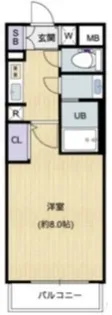 エスライズ北堀江【14階】の間取り