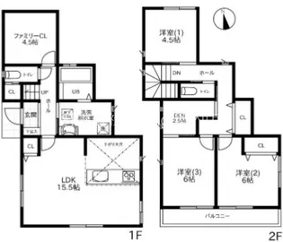 神奈川県横浜市南区六ツ川1【一戸建】の間取り