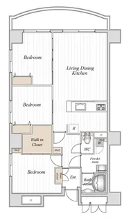 東京都文京区春日2【マンション】の間取り