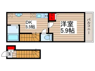 パステール・グランおゆみ野【2階】の間取り