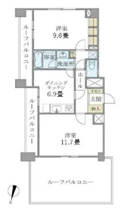 北品川アパートメント【9階】の間取り