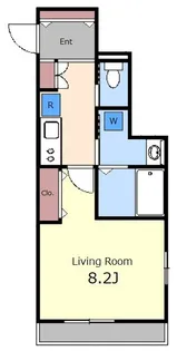 DUELO MINAMIIKEBUKURO【3階】の間取り