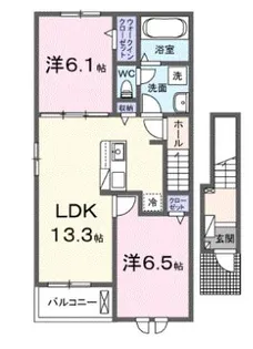 クラウド安芸【2階】の間取り