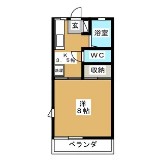 ストリームハイツA【2階】の間取り