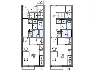 レオパレス燦燦【1階】の間取り