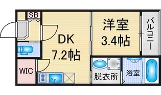 ハーモニーテラス亀島【3階】の間取り