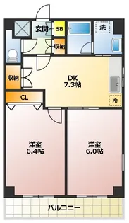 ベルタス舟渡【2階】の間取り