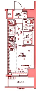 クラリッサ横浜シエル【2階】の間取り