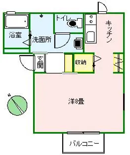 メゾンKURA【1階】の間取り