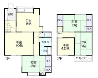 埼玉県久喜市中妻【一戸建】の間取り