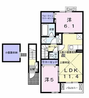 LuceII【2階】の間取り