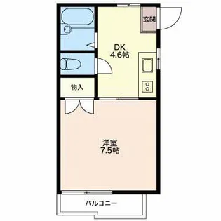 三重県津市栄町1【アパート】の間取り