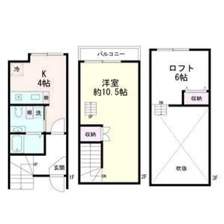 エクセルシャトー国見A棟【1階】の間取り