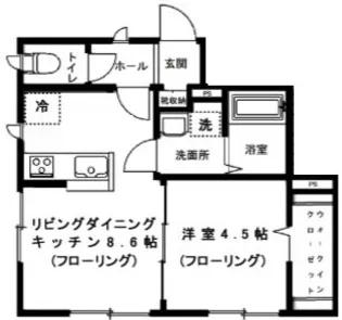 新力館【1階】の間取り