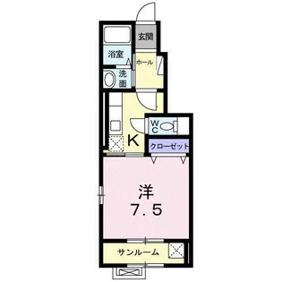 クローバー ハウス【1階】の間取り