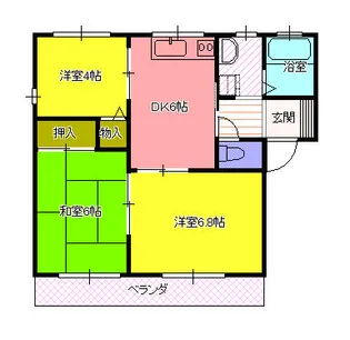 ユイレーヴC棟【1階】の間取り