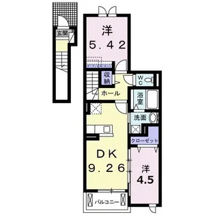 プラスワン神明 B【2階】の間取り