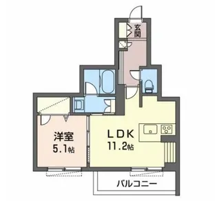 大阪府吹田市江の木町【マンション】の間取り
