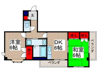 メゾン・ド・シュウ【2階】の間取り