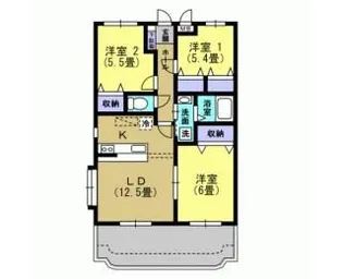 ユーミーグレース【2階】の間取り