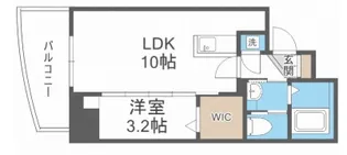 セレニテ堺筋本町プリエ【10階】の間取り