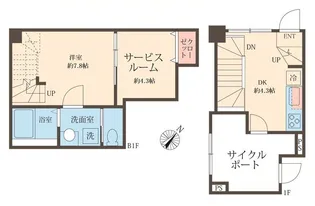スフィア日本橋富沢町の間取り