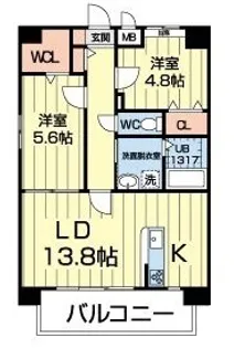 エイビス【7階】の間取り