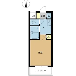 パレ・ホームズ東伏見【4階】の間取り