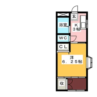 T.Yハウス玉村II【1階】の間取り